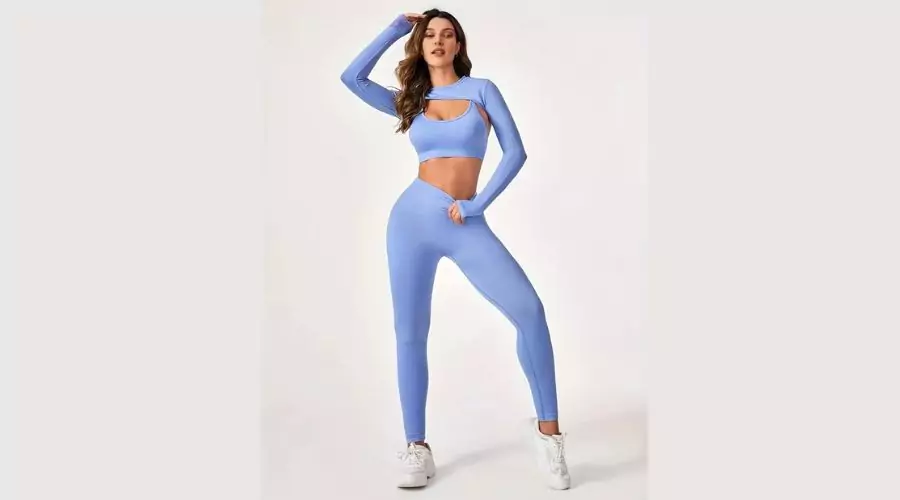 73% OFF on Women Seamless Yoga Set