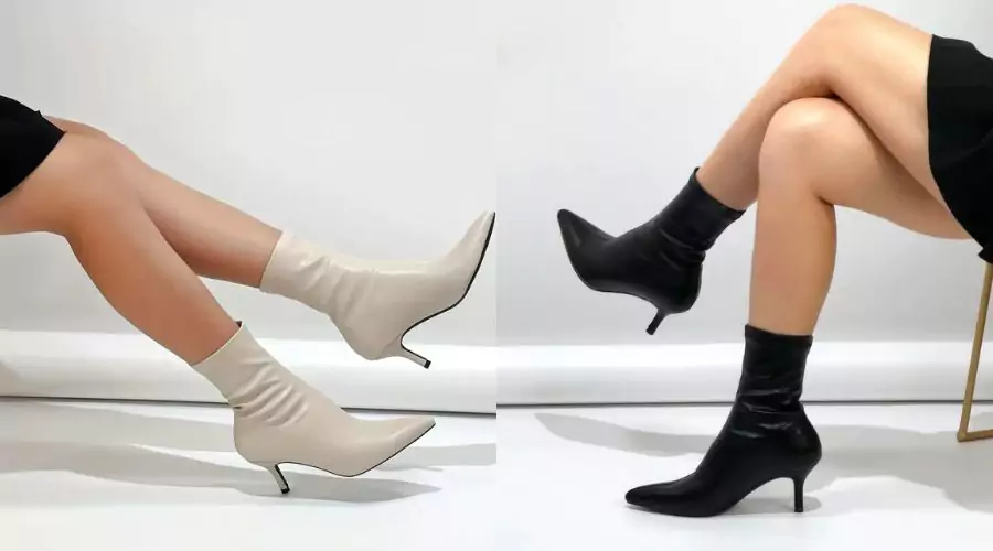 Elegantly Chic Mid-Heel Stiletto Ankle Boots